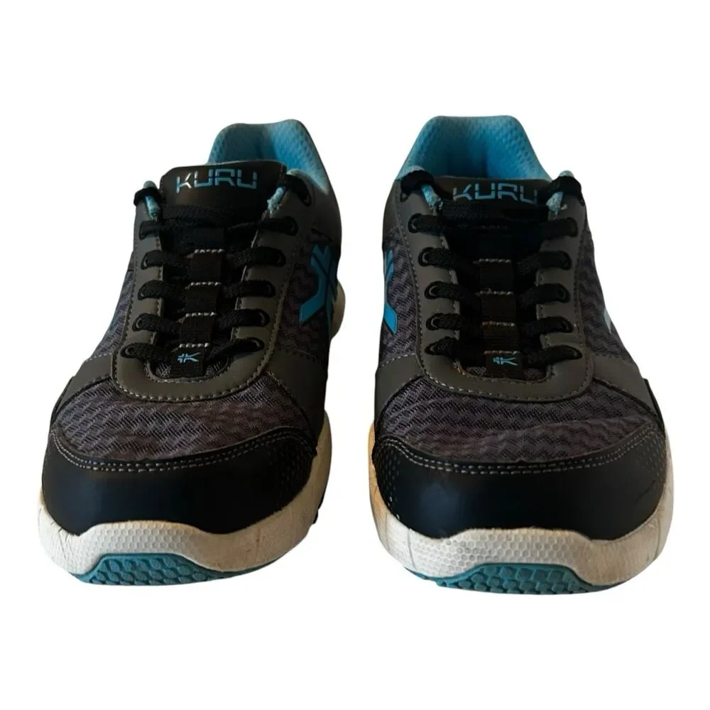 Kuru Quantum Comfort Walking Gym Shoes Gray Teal White Women’s Size 8.5